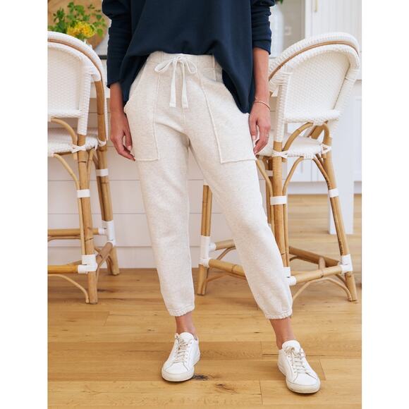 Frank & Eileen Eamon Jogger Sweatpant Heather White Melange Size Large - Picture 1 of 5